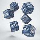 Q-Workshop Battletech House Steiner D6 Dice (6) - The Hobby Hub