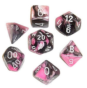 Chessex Dice: Gemini Black-Pink w/White (7)