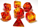 Chessex Dice: Gemini Dice Red-Yellow/gold (7)