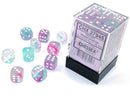Chessex Dice: Nebula 12mm D6 Wisteria/White Luminary (36)