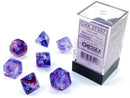 Chessex Dice: Nebula Nocturnal/Blue Luminary (7)