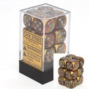 Chessex Dice Lustrous Gold/Silver 16mm D6 (12)
