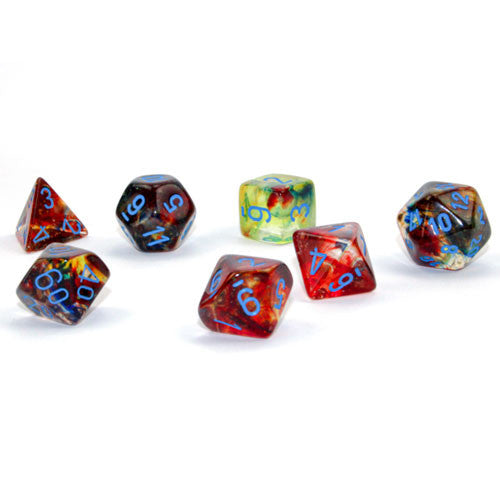 Chessex Dice Nebula Luminary Primary w/Blue (7)
