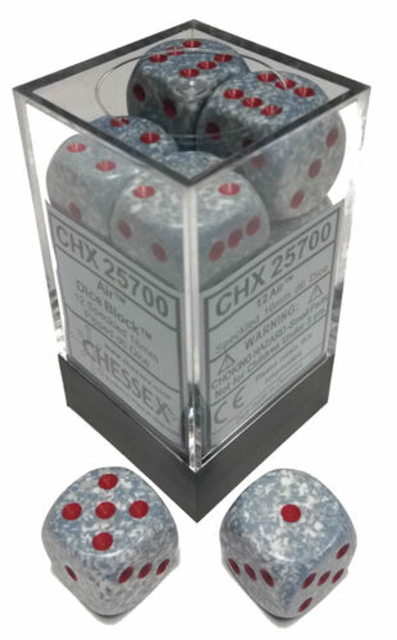 Chessex Dice Speckled Air 16mm d6 (12)