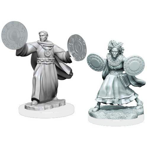 Critical Role Unpainted Miniatures: W01 Graviturgy And Chronurgy Wizards