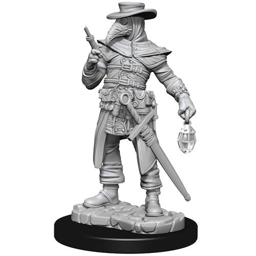 Wizkids Deep Cuts Unpainted Miniatures: Plague Doctor &amp; Cultist Wave 15