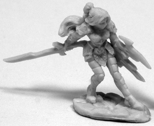 Dark Heaven: Bones Classic - Aundine, Dark Elf Warrior Miniature