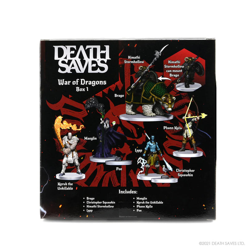 Wizkids Death Saves Minis - War Of Dragons Box Set 1