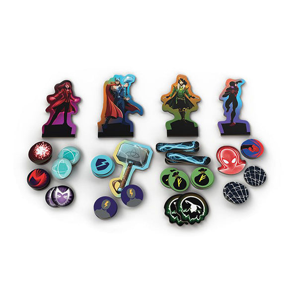 Dice Throne: Marvel 4-Hero Box Scarlet Witch, Thor, Loki, &amp; Spider-Man