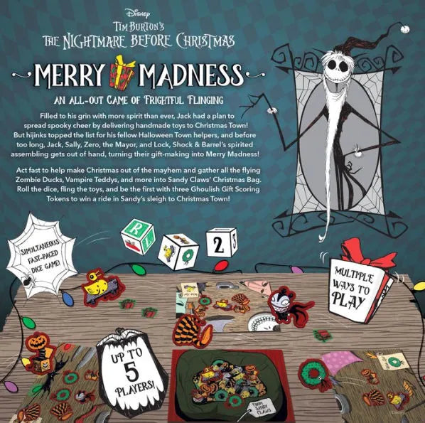 Disney Tim Burton's The Nightmare Before Christmas: Merry Madness Board Game