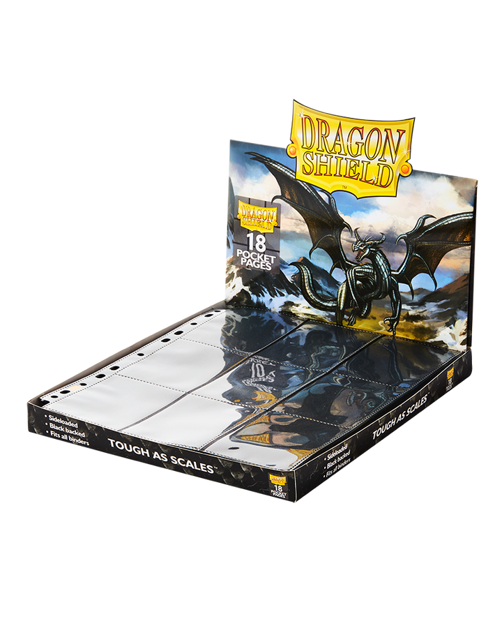 Dragon Shield: 18-pocket Binder Pages Clear Sideloader Non Glare
