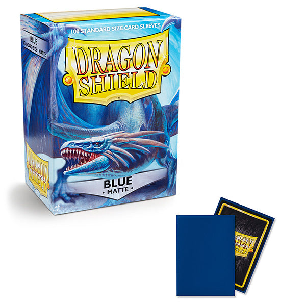 Dragon Shield Sleeves - Matte Blue Standard Size (100)