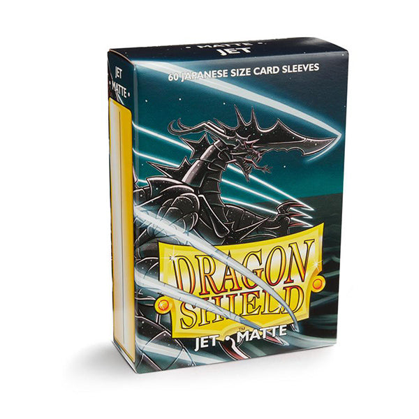 Dragon Shield Sleeves - Matte Jet Japanese Size (60)