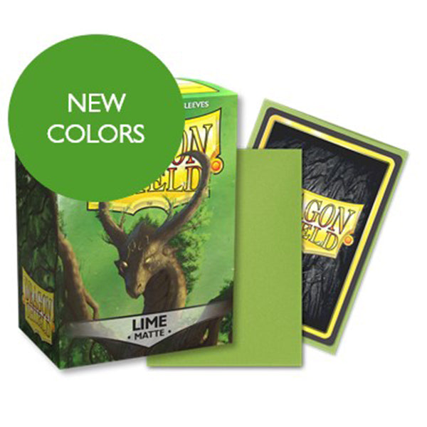 Dragon Shield Sleeves - Matte Lime Standard Size (100)