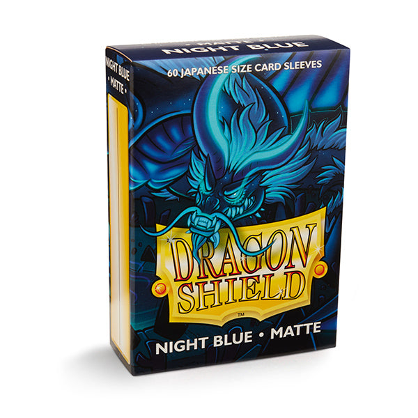 Dragon Shield Sleeves - Matte Night Blue Japanese Size (60)