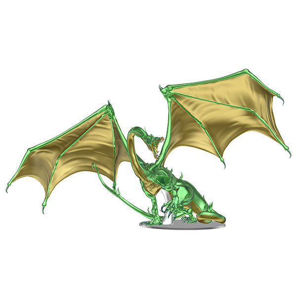 Dungeons &amp; Dragons: Icons of the Realms - Adult Emerald Dragon Premium Figure