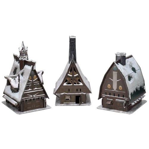 Dungeons &amp; Dragons: Icons of the Realms - Icewind Dale Rime of the Frostmaiden Ten Towns Papercraft Set