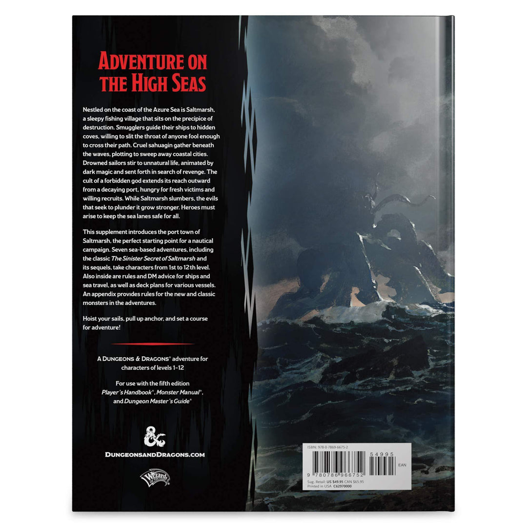 Dungeons &amp; Dragons Ghosts of Saltmarsh Hardcover Book (RPG Adventure) - The Hobby Hub
