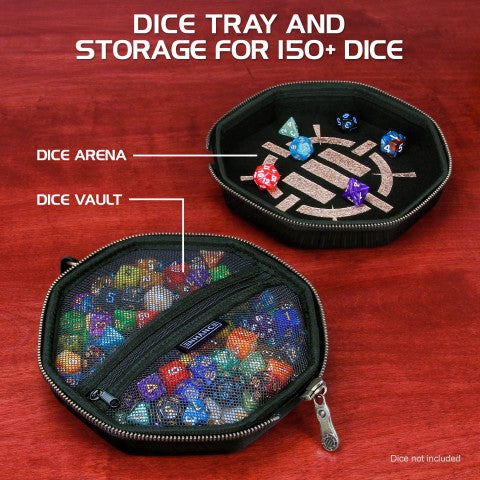 ENHANCE Tabletop RPG Dice Case &amp; Rolling Tray