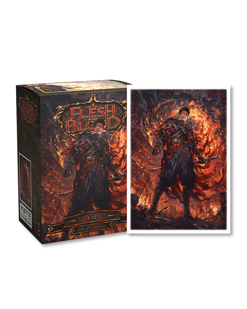 Dragon Shield Sleeves - Standard Matte Flesh &amp; Blood Uprising Fai Art Limited Edition (100ct)