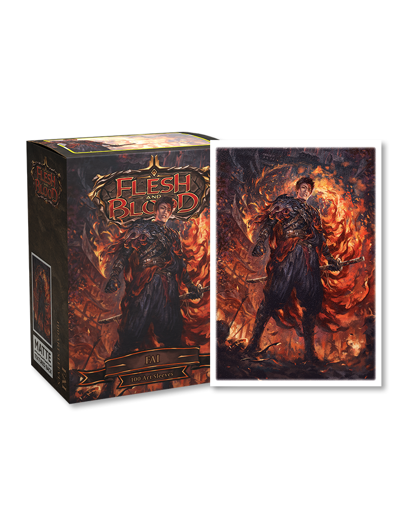 Dragon Shield Sleeves - Standard Matte Flesh & Blood Uprising Fai Art Limited Edition (100ct)