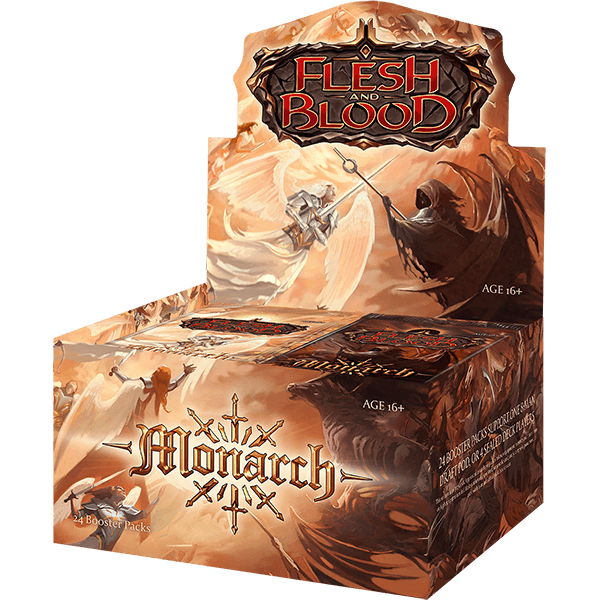 Flesh &amp; Blood TCG Monarch First Edition Booster Box (24 Packs) - The Hobby Hub