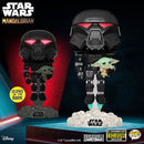 Funko POP Star Wars - Dark Trooper with Grogu GITD