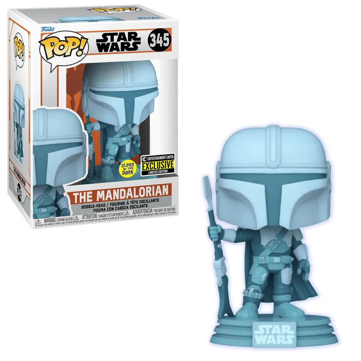 Funko POP Star Wars - The Mandalorian Hologram GITD Figure