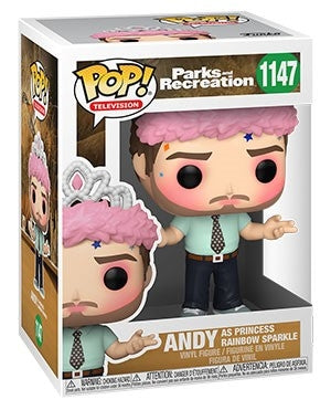 Funko POP TV - Parks &amp; Rec Andy As Princess Rainbow Sparkle