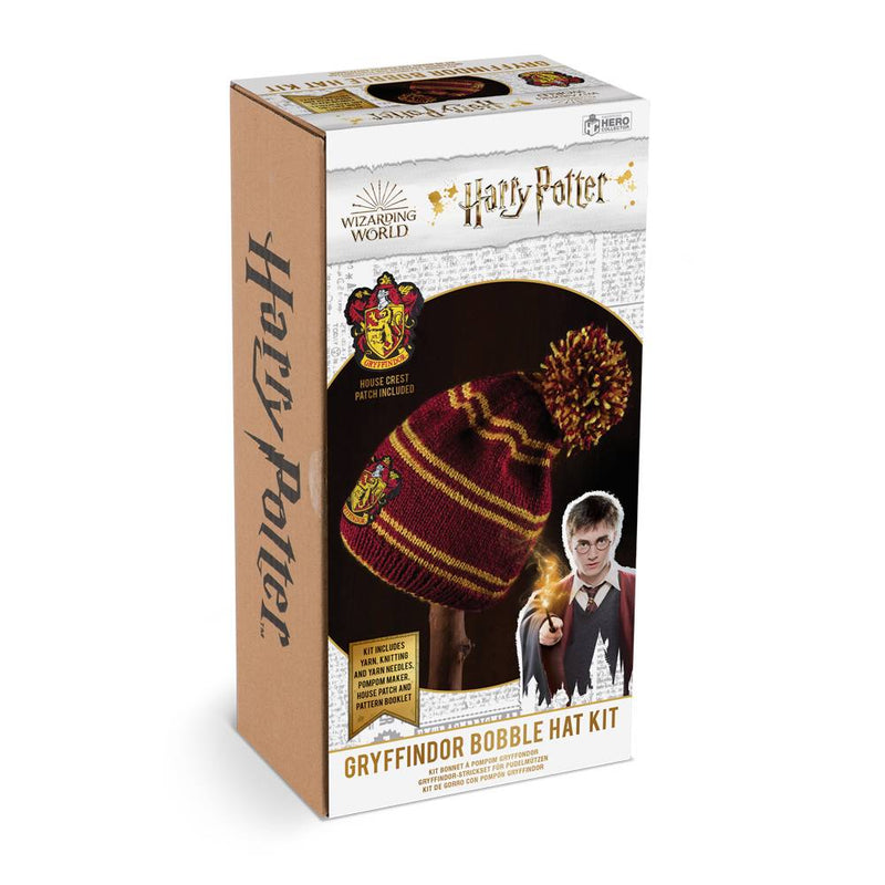 Harry Potter Wizarding World Knit Kit - Gryffindor House Bobble Hat