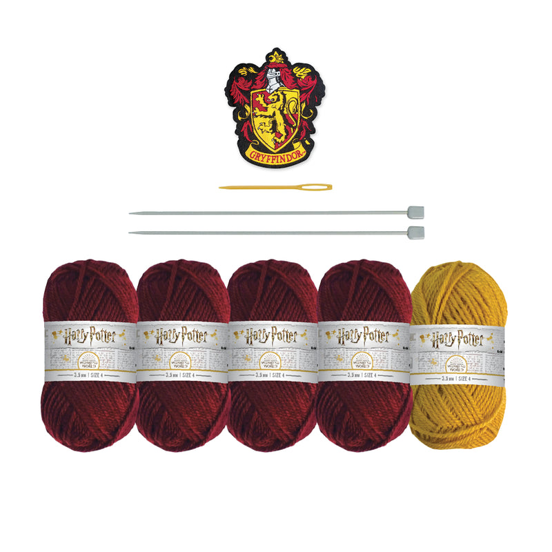 Harry Potter Wizarding World Knit Kit - Gryffindor House Cowl Kit