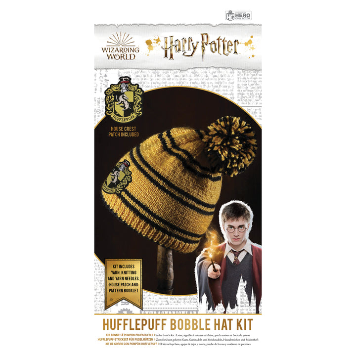 Harry Potter Wizarding World Knit Kit - Hufflepuff House Bobble Hat