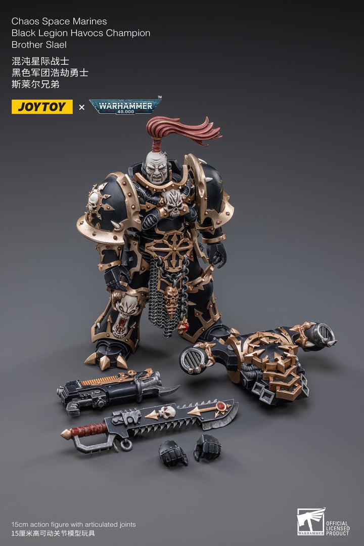 Joytoy Warhammer 40K Chaos Space Marines Black legion Havocs Champ Slael
