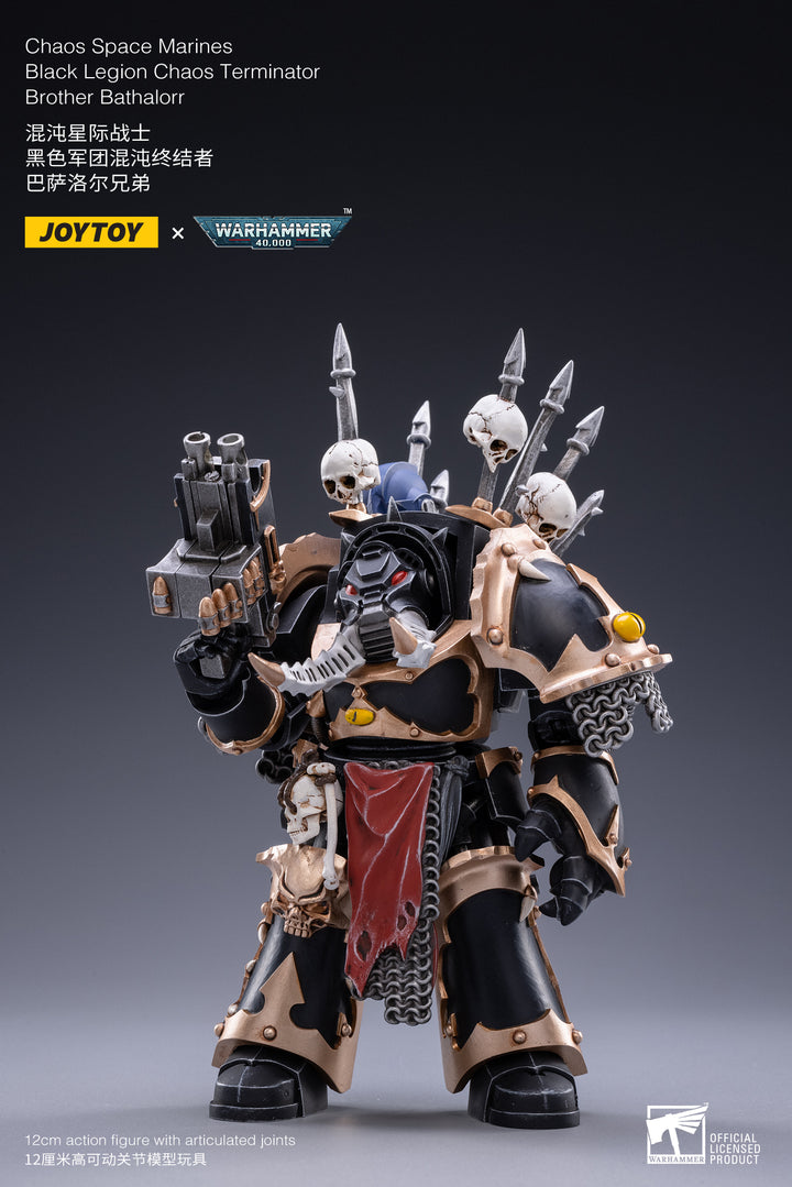 Joytoy Warhammer 40K Chaos Space Marines Black Legion Chaos Terminator - Brother Bathalorr