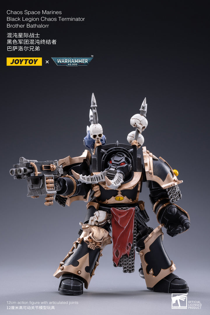 Joytoy Warhammer 40K Chaos Space Marines Black Legion Chaos Terminator - Brother Bathalorr