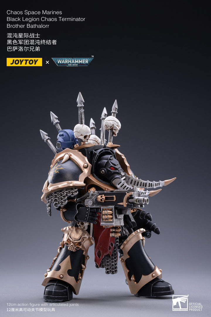 Joytoy Warhammer 40K Chaos Space Marines Black Legion Chaos Terminator - Brother Bathalorr
