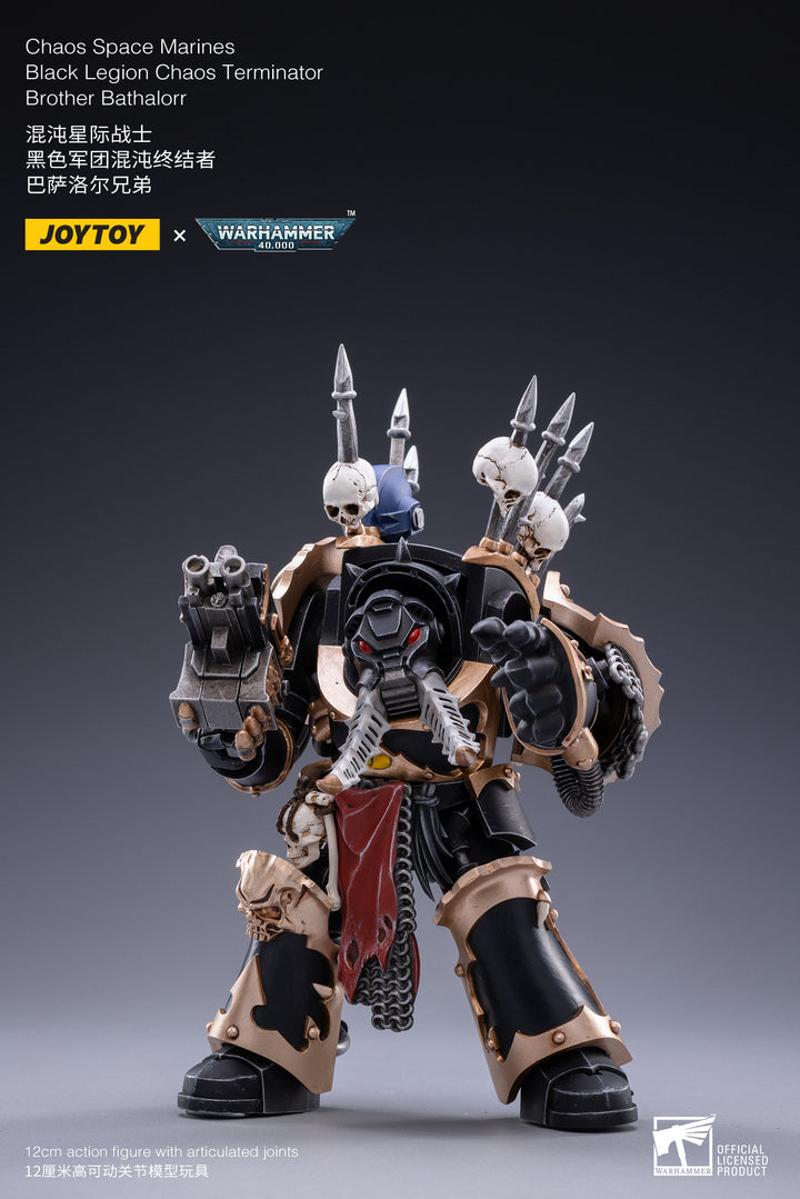 Joytoy Warhammer 40K Chaos Space Marines Black Legion Chaos Terminator - Brother Bathalorr