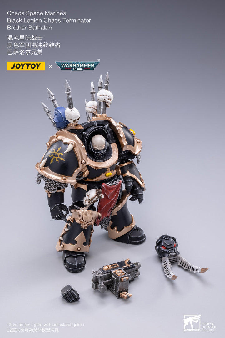 Joytoy Warhammer 40K Chaos Space Marines Black Legion Chaos Terminator - Brother Bathalorr