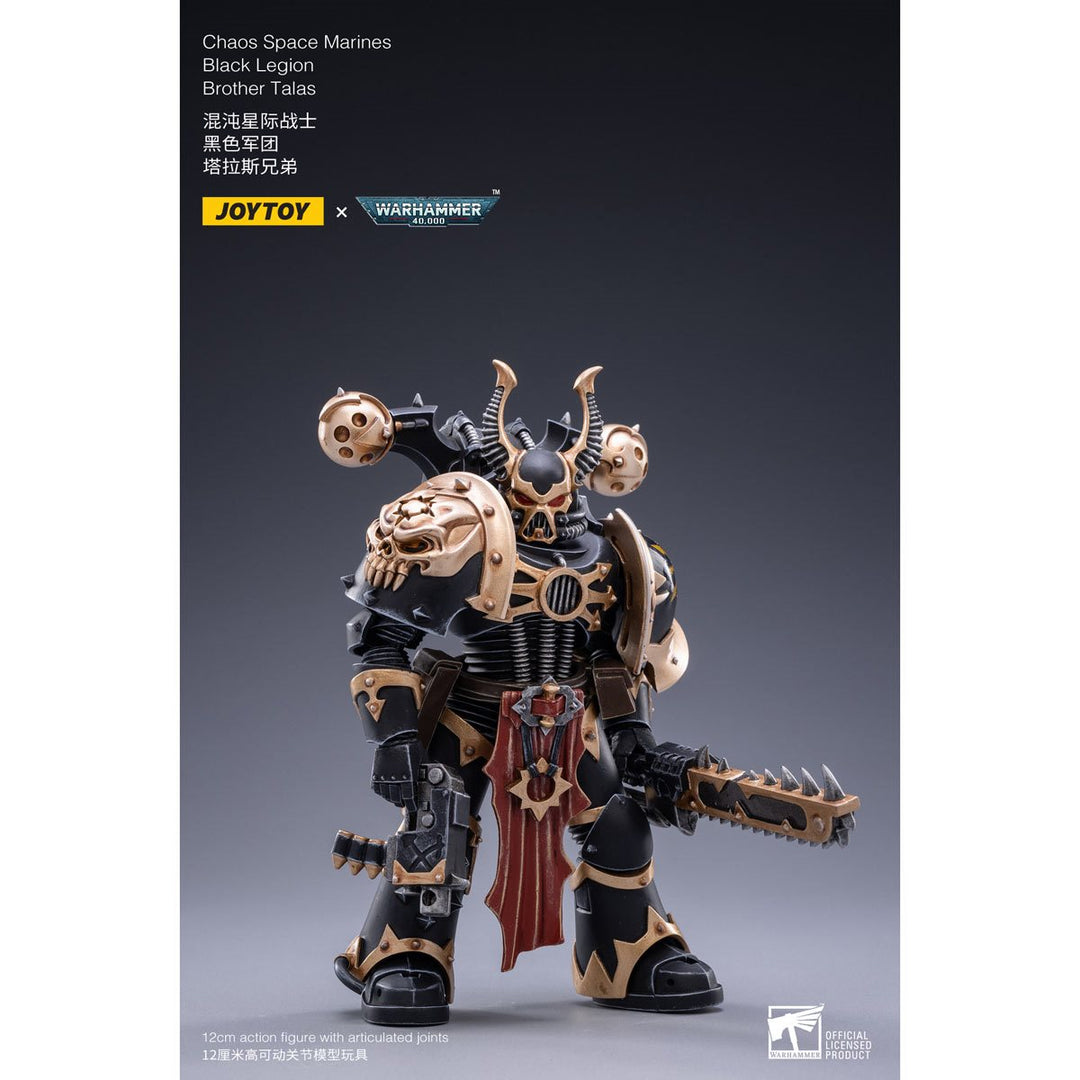 Joytoy Warhammer 40K Chaos Space Marines Black Legion - Brother Talas