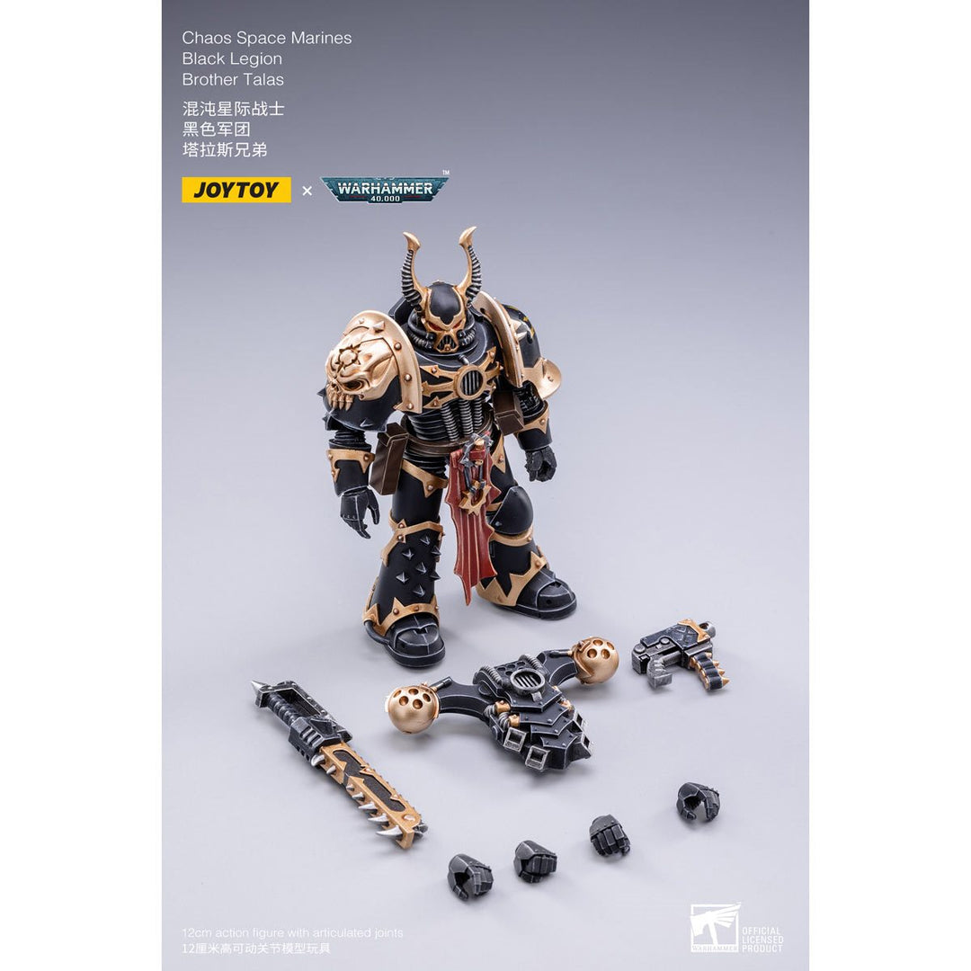 Joytoy Warhammer 40K Chaos Space Marines Black Legion - Brother Talas