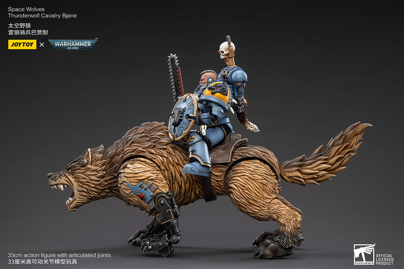 Joytoy Warhammer 40K Space Wolves Thunderwolf Cavalry Bjane 1/18 Scale