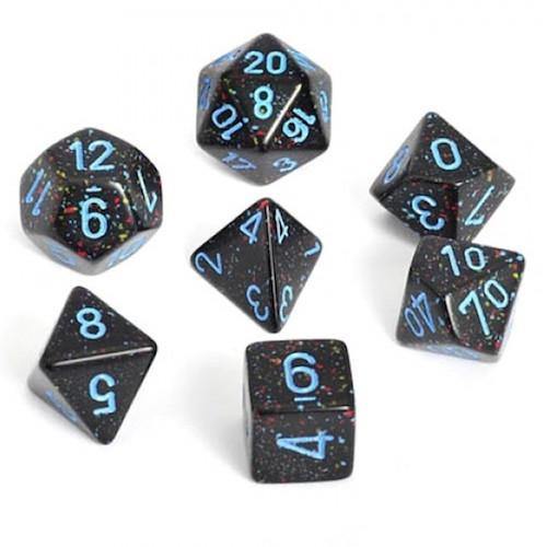 Koplow: Elemental Speckled Blue Star Dice Set(7)