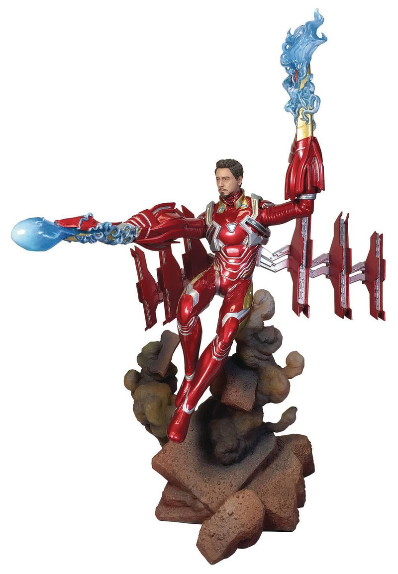 DIAMOND SELECT TOYS Marvel Gallery: Avengers Infinity War: Iron Man Mk50 Unmasked Deluxe PVC Figure, 9" - The Hobby Hub
