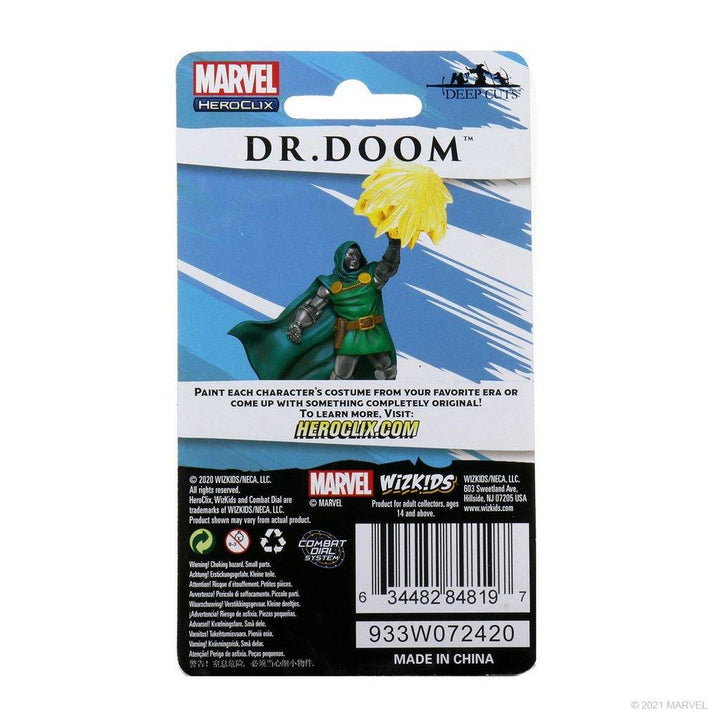 MARVEL HEROCLIX DEEP CUTS UNPAINTED MINIATURES: DR. DOOM - The Hobby Hub