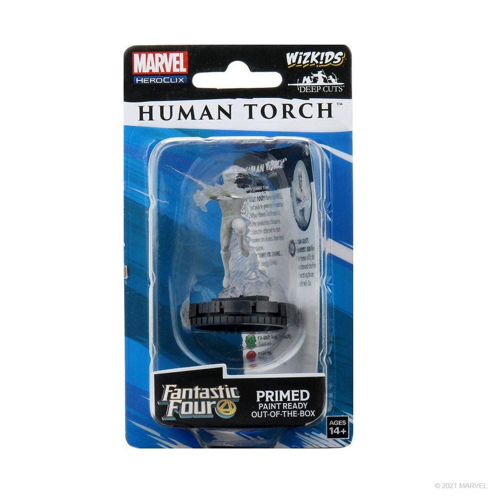MARVEL HEROCLIX DEEP CUTS UNPAINTED MINIATURES: HUMAN TORCH - The Hobby Hub