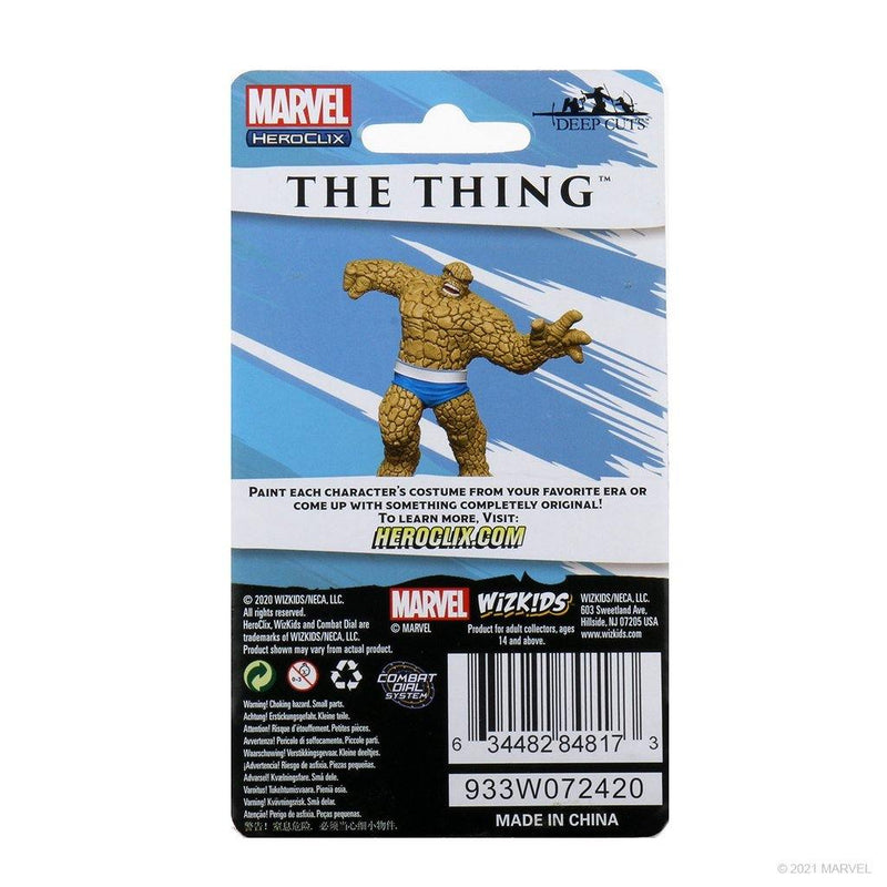 MARVEL HEROCLIX DEEP CUTS UNPAINTED MINIATURES: THE THING - The Hobby Hub