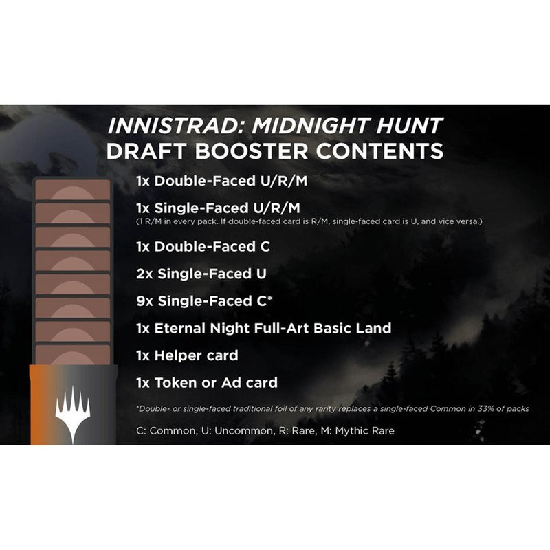 Magic: The Gathering Innistrad - Midnight Hunt Draft Booster Pack