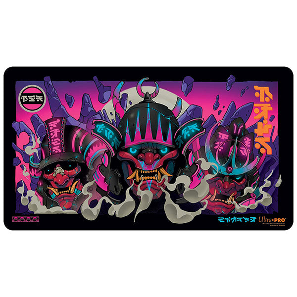 Ultra Pro: Magic the Gathering Kamigawa Neon Dynasty Stitched Playmat - Black