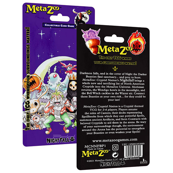 MetaZoo TCG: Cryptid Nation Nightfall Blister Pack - 1st Edition