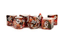 Metallic Dice Games - 16mm Eternal Resin Poly Dice Set Fire (7)